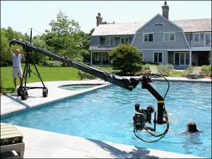 Above is an example of a crane in use by a filmmaker.